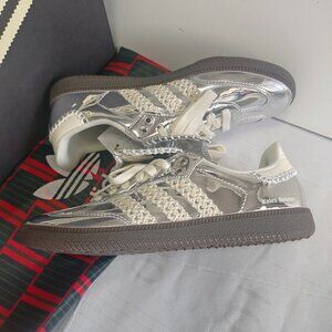 Wales Bonner Adidas Silver Sambas